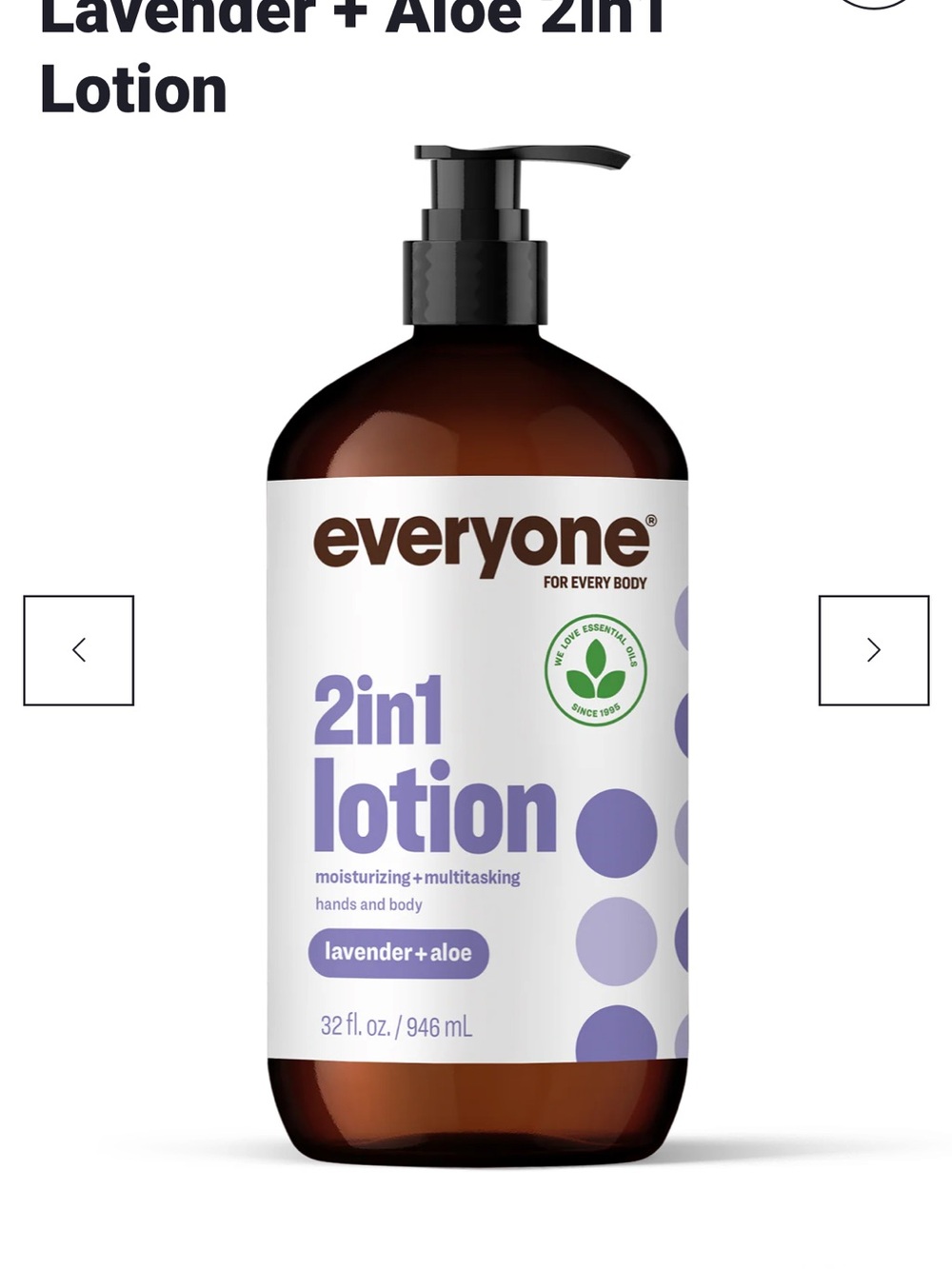 Lavender + Aloe 2-in-1 Lotion — Cream & Purple